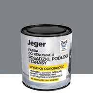 Farby wewnętrzne - Farba do podłóg wewnętrznych Jeger Reno Ciemna stal 0.5 l - miniaturka - grafika 1