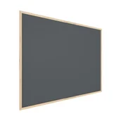 Tablice i flipcharty - Tablica korkowa szary kolor korka (rama drewniana) 120x90 cm - miniaturka - grafika 1