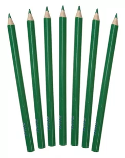 Kredki ołówkowe trójkątne grube jumbo Shan Zielone ciemne 12 sztuk - Kredki, ołówki, pastele i pisaki - miniaturka - grafika 1