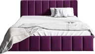 Łóżka - Łóżko NINA 200x200 POJEMNIK METALOWY STELAŻ VELVET riviera 69 - miniaturka - grafika 1