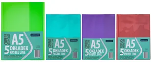 Okładka A5 Pastel Line 5szt Astra - Szkolne artykuły papiernicze - miniaturka - grafika 1