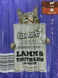 Cachet Kabanos Jagnięcina & Indyk 10 szt. - Przysmaki dla kotów - miniaturka - grafika 1