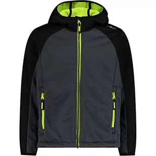 CMP - Kid Jacket Fix Hood, Boy, Nero, 98 - Kurtki i płaszcze dla chłopców - miniaturka - grafika 1