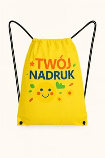 Worek żółty sportowy z własnym nadrukiem - Worki na buty - miniaturka - grafika 1