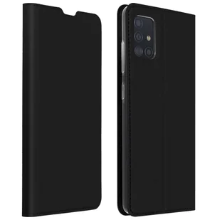Smukłe etui z klapką, seria Business do Samsunga Galaxy A51 - Czarne - Etui i futerały do telefonów - miniaturka - grafika 1