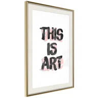 Plakaty - Plakat - Sztuka (rozmiar 40x60, wykończenie Rama złota z passe-partout) - miniaturka - grafika 1
