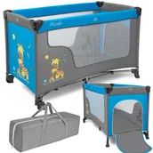 Łóżeczka i kojce - Łóżeczko dziecięce turystyczne Szaro-Nieb Żyrafa - miniaturka - grafika 1