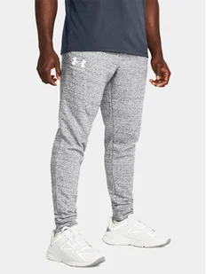 Under Armour Spodnie dresowe Ua Rival Terry Jogger 1380843-011 Szary Fitted Fit - Spodnie sportowe męskie - miniaturka - grafika 1
