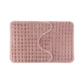 Dywaniki łazienkowe - Dywanik łazienkowy Panama 2-elementowy różowy - miniaturka - grafika 1