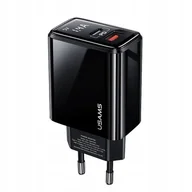 Ładowarki do telefonów - P4Y Ładowarka sieciowa US-CC133 USB-C 20W czarny - miniaturka - grafika 1