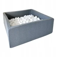 Suche baseny - Suchy basen z piłeczkami 400szt kwadrat ciemnoszary - DOWOLNY MIX - miniaturka - grafika 1