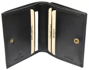 Portfel Uniwersalny KOMIN El Forrest Skóra Licowa CZARNY RFID 917 67 10 x 8,5 x 2,5 [cm] - Portfele - miniaturka - grafika 5