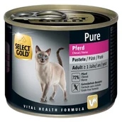 Mokra karma dla kotów - SELECT GOLD Pure Adult Pasztet Konina 12x200 g - miniaturka - grafika 1