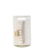 Ozdoby do włosów - Solida Haarklammer gold mit Perle 1Stk Klamry do włosów 1 szt. - miniaturka - grafika 1