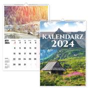 Kalendarze - KALENDARZ ŚCIENNY NA ROK 2024 POLSKA A4 - miniaturka - grafika 1