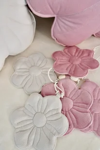 Girlanda dekoracyjna welwetowa kwiaty "Cukierkowy bukiet" - Girlandy - miniaturka - grafika 1