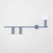 Lampy ścienne - Trevo Lewy kinkiet 3-punktowy niebieski 1104Y16 - miniaturka - grafika 1