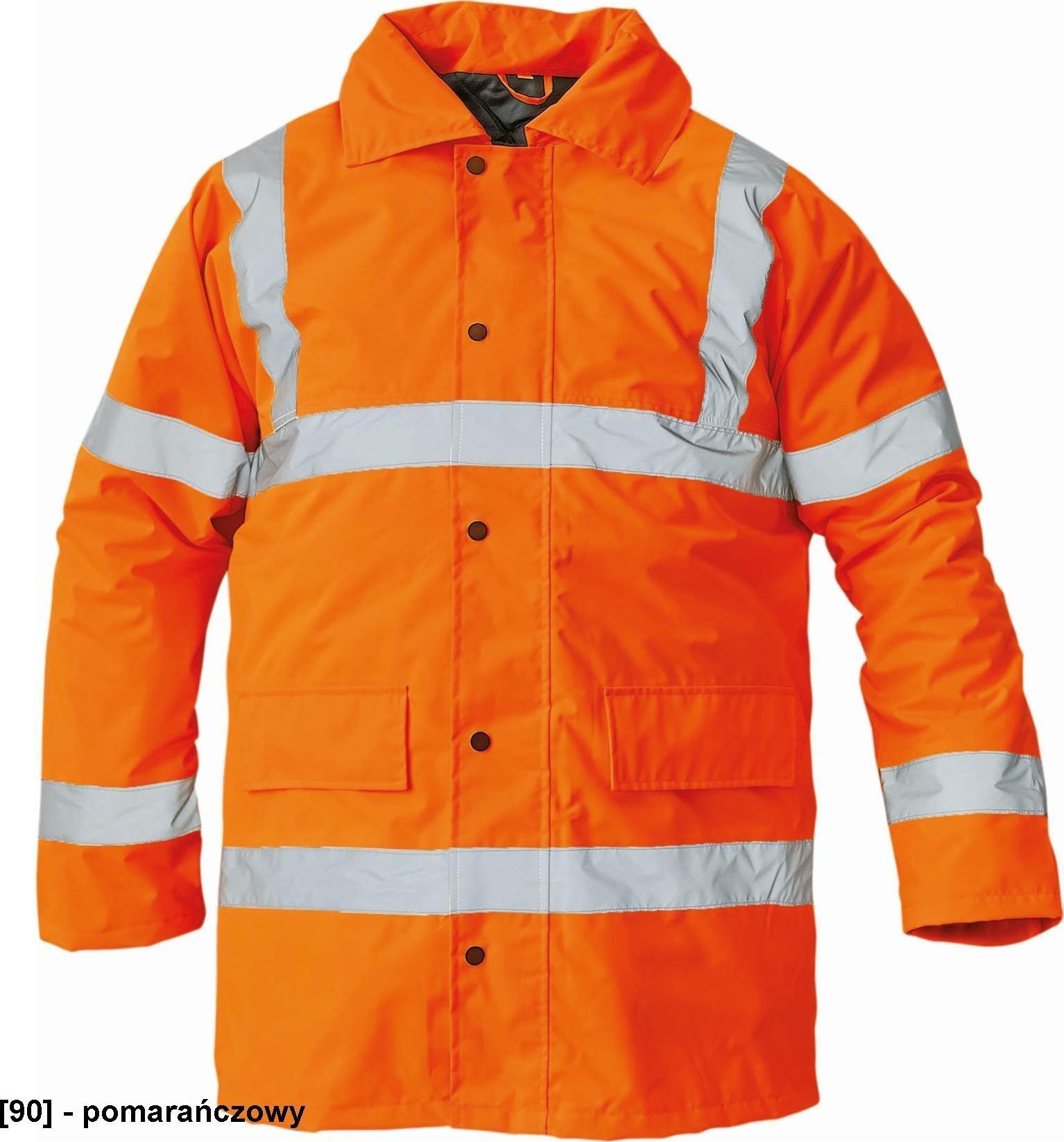 CERVA SEFTON HV - ocieplana kurtka zimowa, odblaskowe taśmy, wodoodporność, rozm. XS-3XL, - pomarańczowy 3XL