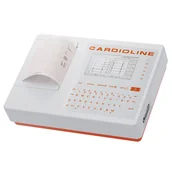 Meble i wyposażenie gabinetów medycznych - Cardioline Elektrokardiograf ECG100S Zaawansowany 12-kanałowy elektrokardiograf EKG - miniaturka - grafika 1