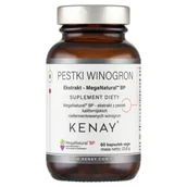 Suplementy naturalne - Kenay Ekstrakt z Pestek Winogron 100% czysty 60kaps - miniaturka - grafika 1