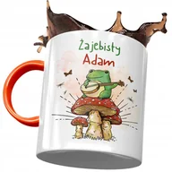 Kubki - Kubek Pomarańczowy Dla Adama Kolegi Męża Prezent z Nadrukiem ze Zdjęciem+ Opakowanie na prezent (wzór 01) - miniaturka - grafika 1