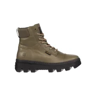 Kozaki damskie - Damskie Buty zimowe G-STAR RAW NOXER HGH LEA NYL W GST2241-020817-9609 – Oliwkowy - miniaturka - grafika 1