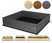 Pozostałe akcesoria do uprawy roślin - Skrzynia na warzywa XP06 /27x103x100 cm/ Szara / Wamar-Sosenka - miniaturka - grafika 1