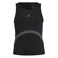 Koszulki i topy damskie - adidas Dziewczęcy tank top G HIIT bez rękawów, czarny/szary/odblaskowy, 14 par, czarny/szary/Refsil, 14 Lata - miniaturka - grafika 1