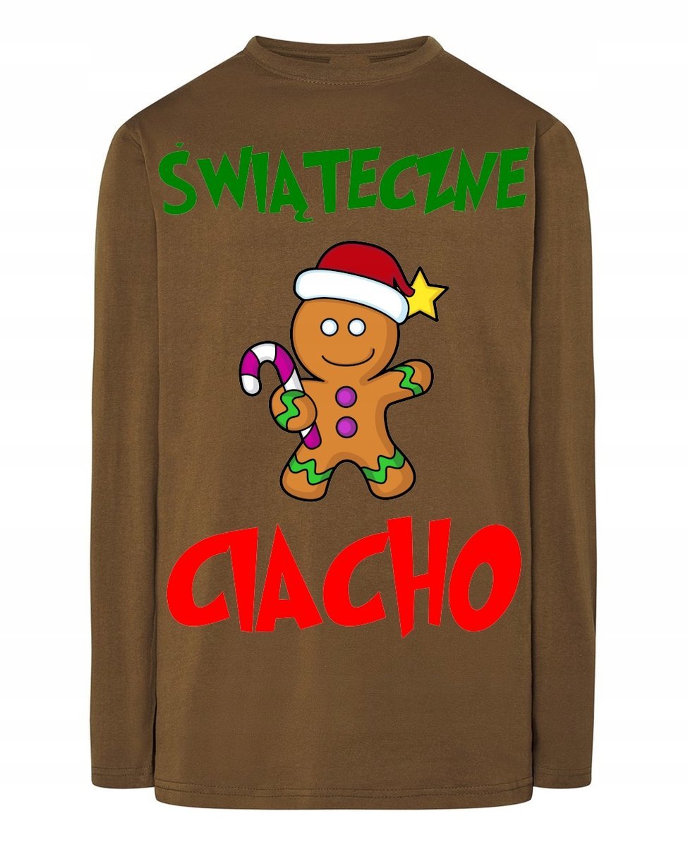 Longsleeve męski Świąteczne Ciacho Idealny Prezent Święta r.M