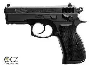 Wiatrówka - Replika Legendarnej Czeskiej CZ-ki 75 Compact na Śruty BB/BBs 4,46mm (napęd Co2). - Wiatrówki pistolety - miniaturka - grafika 1