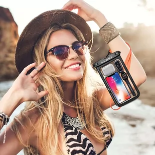 Etui wodoodporne Alogy Waterproof Case torba wodoszczelna uniwersalna IPX8 na telefon do 9 cali i akcesoria Czarne - Etui i futerały do telefonów Etui wodoodporne Alogy Waterproof Case torba wodoszczelna uniwersalna IPX8 na telefon do 9 cali i akcesoria Czarne - Etui i futerały do telefonów - miniaturka - grafika 7