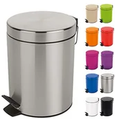 Kosze na śmieci - Spirella spirella 10.16387 kosz na śmieci z pedałem Sydney Brushed 3 L 10.16387 - miniaturka - grafika 1