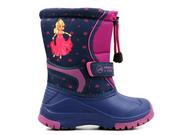 Buty dla dziewczynek - Śniegowce dziecięce AMERICAN CLUB CL09/21, granatowo-różowe z księżniczką - miniaturka - grafika 1