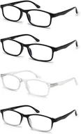 Okulary korekcyjne, oprawki, szkła - Okulary do Czytania Filtr Światła Niebieskiego 4 szt Przybliżenie 2x - miniaturka - grafika 1
