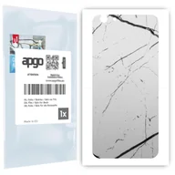 Szkła hartowane na telefon - Folia naklejka skórka strukturalna na TYŁ do Apple iPhone 6 Plus - Marmur Biały - apgo SKINS - miniaturka - grafika 1