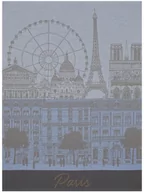 Ściereczki, gąbki, czyściki - Le Jacquard Fran ais Ściereczka kuchenna Paris Panorama Szara - miniaturka - grafika 1