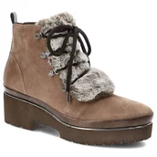 Botki damskie - Brązowe Botki Tamaris Ocieplane Buty Damskie - miniaturka - grafika 1