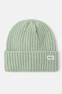 Czapki damskie - Pepe Jeans czapka WENEBA HAT kolor zielony z grubej dzianiny PL040355 - miniaturka - grafika 1