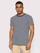 Koszulki męskie - Tommy Hilfiger T-Shirt MW0MW10800 Granatowy Slim Fit - miniaturka - grafika 1