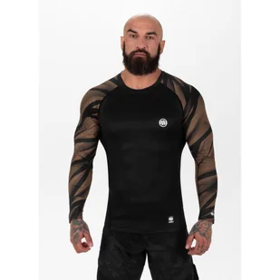Longsleeve męski Pitbull Rashguard Performance Pro plus Belt - Kimona, stroje i obuwie - miniaturka - grafika 1