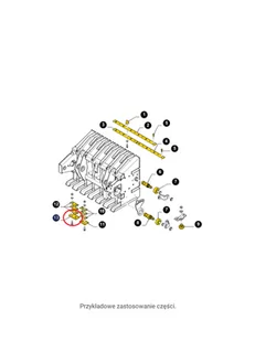 NEW HOLLAND CASE Nóż 108x68x10mm do prasy CNH 84814869 84814869 - Części i akcesoria do maszyn rolniczych - miniaturka - grafika 1