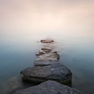 Fototapety - Fototapeta Kamienna ścieżka szaro-niebieskim,beżowymIbrązowym - 375 x 270 cm - SANDERS & SANDERS - miniaturka - grafika 1