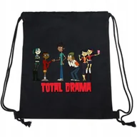 Plecaki worki - Worek Plecak Czarny TOTAL DRAMA FRIENDS Do Szkoły Wzory - miniaturka - grafika 1