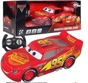 CARS ZDALNIE STEROWANY SAMOCHÓD ZYGZAK MCQUEEN AUTA + PILOT BATERIE - Zabawki zdalnie sterowane - miniaturka - grafika 1