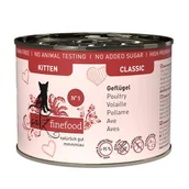 Mokra karma dla kotów - Catz finefood mokra karma dla kota Classic Kitten Nr 3 Drób 6x200 g - miniaturka - grafika 1