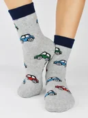 Skarpetki dla dzieci - Skarpety chłopięce frotte wzorzyste ABS SF005-B-02B EUR 31-34 - Noviti - miniaturka - grafika 1
