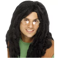 Dodatki do strojów karnawałowych - Smiffys Peruka party "Dredy - Bob Marley", czarna - miniaturka - grafika 1