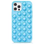 Etui i futerały do telefonów - Etui IPHONE 11 PRO Bąbelkowe Elastyczne Push Bubble Case niebieskie - miniaturka - grafika 1