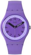 Zegarki męskie - Zegarek Swatch SO29V100-5300 PROUDLY VIOLET PAY! - miniaturka - grafika 1