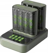 Ładowarki i akumulatory - Ładowarka GP GP ReCyko M452 8-fach LCD-Model Docking St. + 4x AA NiMh 2600mAh - miniaturka - grafika 1